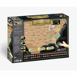 Cheap 😍 4D CITYSCAPE SCRATCH OFF TRAVEL PUZZLE: USA 1000 PIECE PUZZLE 🎁