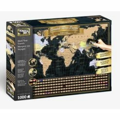 Top 10 🛒 4D CITYSCAPE SCRATCH OFF TRAVEL PUZZLE: WORLD MAP 1000 PIECE PUZZLE 🧨