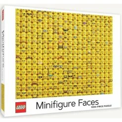 Cheap 🔥 CHRONICLE PUBLISHING LEGO MINIFIGURE FACES 1000 PIECE PUZZLE 👍