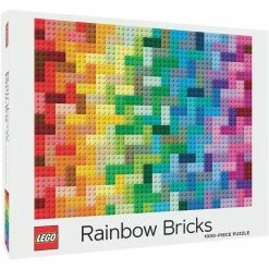 Best deal 🎉 CHRONICLE PUBLISHING LEGO RAINBOW BRICKS 1000 PIECE PUZZLE 😉