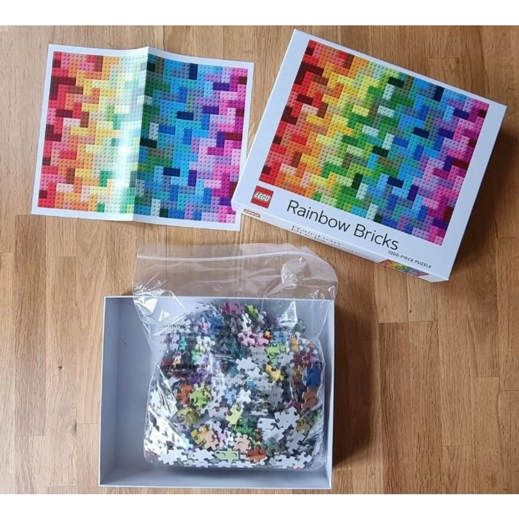 Best deal ๐ CHRONICLE PUBLISHING LEGO RAINBOW BRICKS 1000 PIECE PUZZLE ๐ - Image 4
