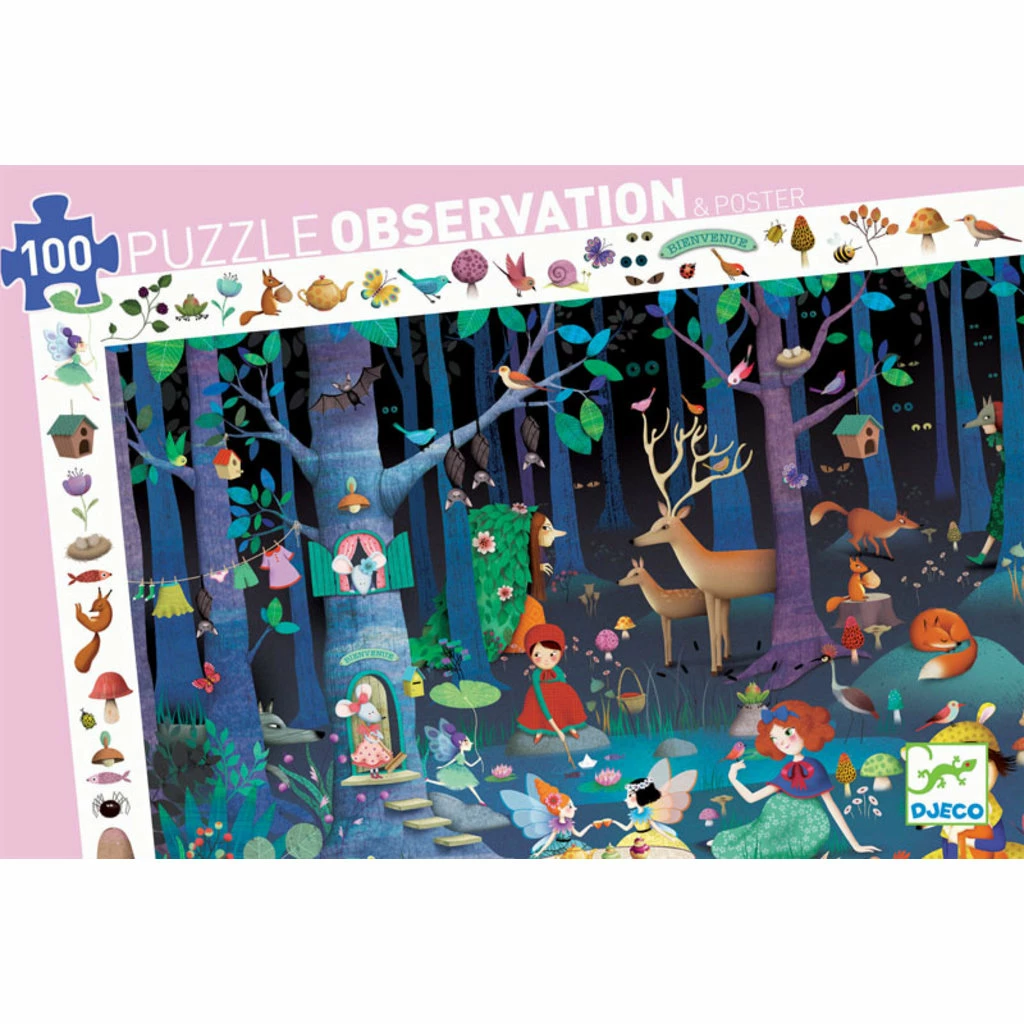 Wholesale ❤️ DJECO OBSERVATION PUZZLE: ENCHANTED FOREST 100 PIECE PUZZLE ✨ - Image 3
