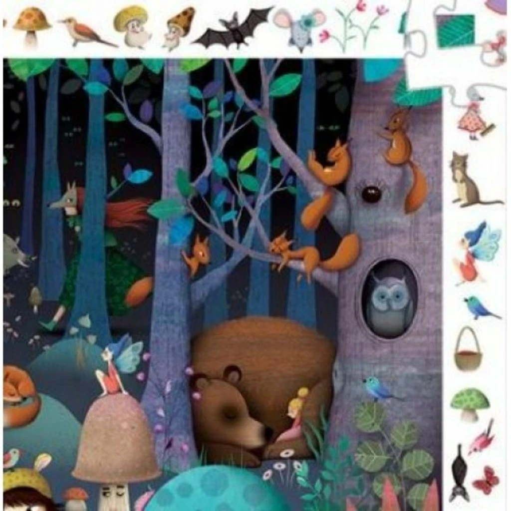 Wholesale ❤️ DJECO OBSERVATION PUZZLE: ENCHANTED FOREST 100 PIECE PUZZLE ✨ - Image 5
