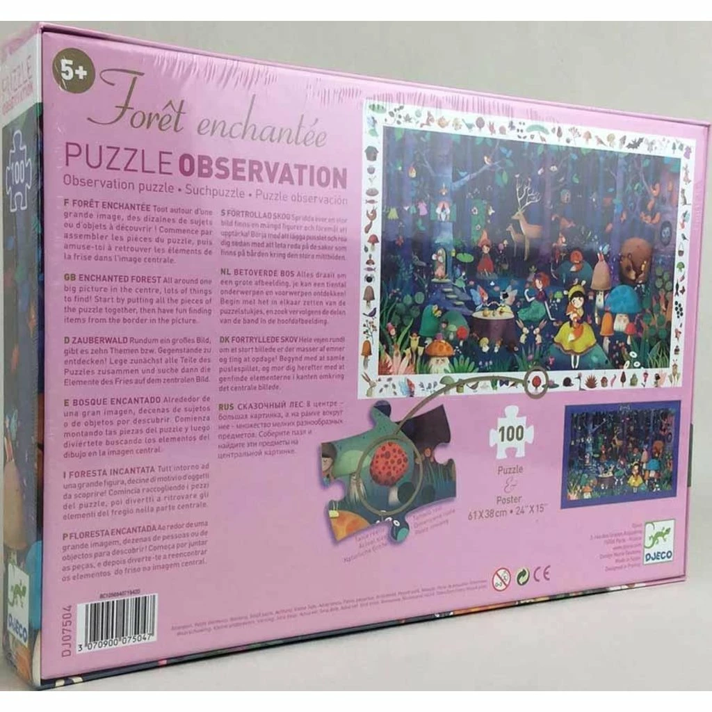 Wholesale ❤️ DJECO OBSERVATION PUZZLE: ENCHANTED FOREST 100 PIECE PUZZLE ✨ - Image 6