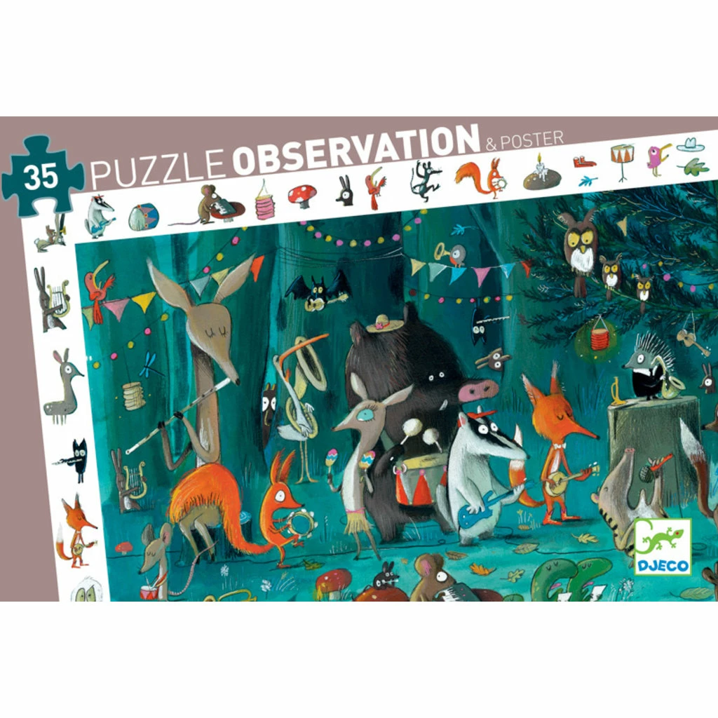Best Sale 😀 DJECO OBSERVATION PUZZLE: ORCHESTRA 35 PIECE PUZZLE 🤩 - Image 2