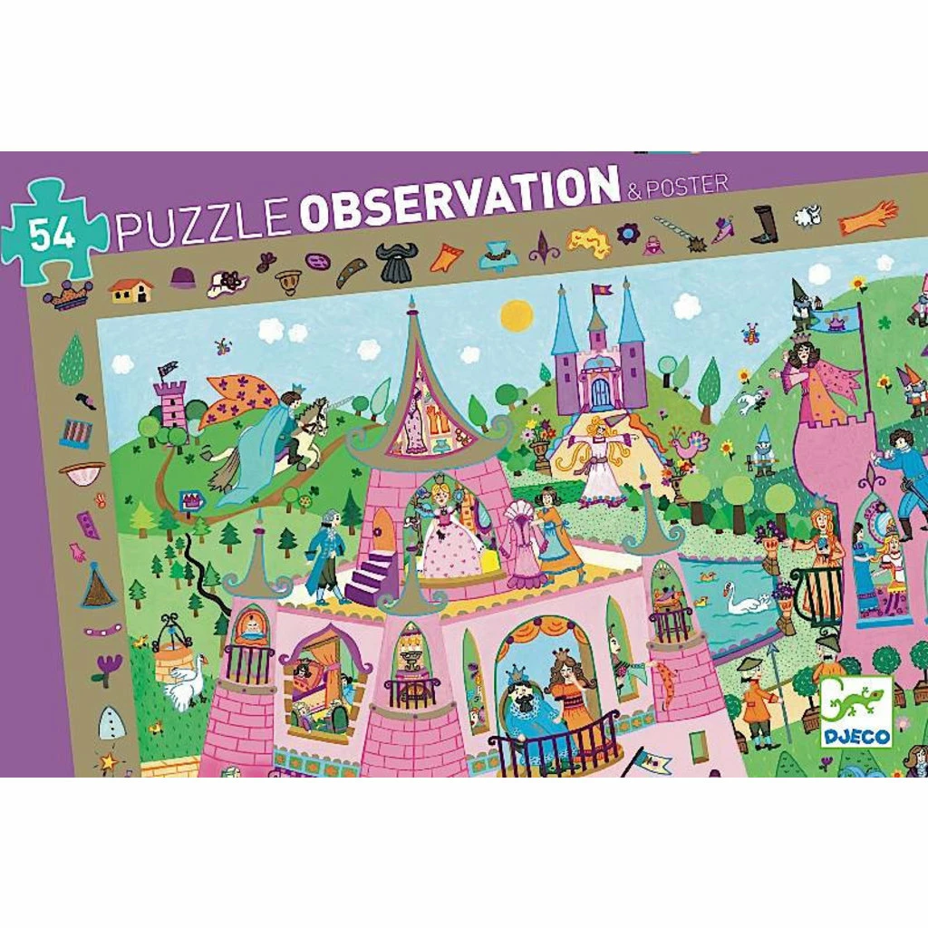 Best Pirce ๐ DJECO OBSERVATION PUZZLE: PRINCESS 54 PIECE PUZZLE ๐ฏ - Image 2