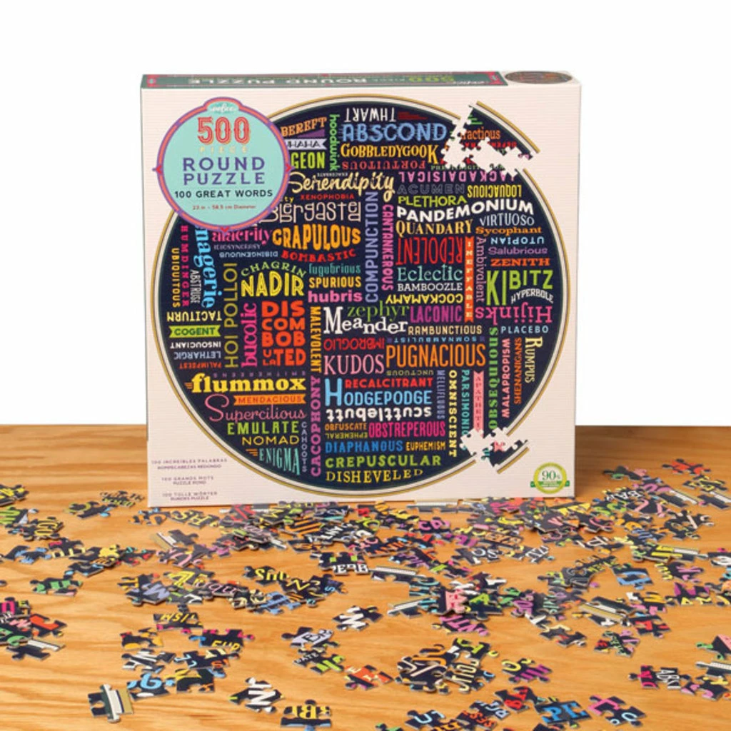 Cheapest 💯 EEBOO 100 GREAT WORDS 500 PIECE PUZZLE 💯 - Image 3