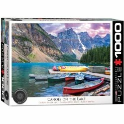 Budget 🎉 EUROGRAPHICS CANOES ON THE LAKE 1000 PIECE PUZZLE ⭐