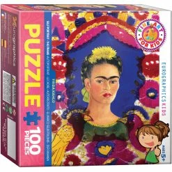 Cheap ✨ EUROGRAPHICS FRIDA KHALO SELF PORTRAIT 100 PIECE PUZZLE ⭐