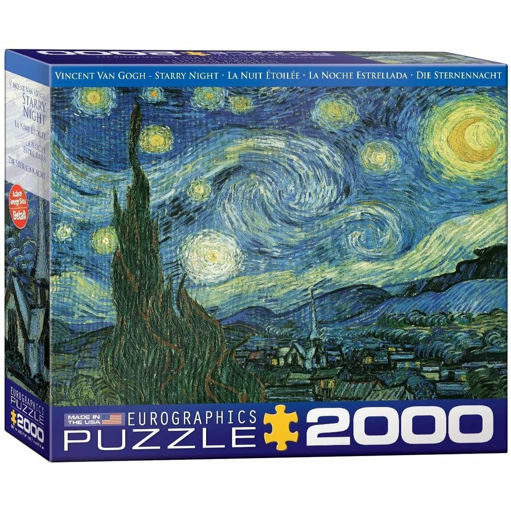 New 🎁 EUROGRAPHICS STARRY NIGHT VAN GOGH 2000 PIECE ⭐ - Image 4