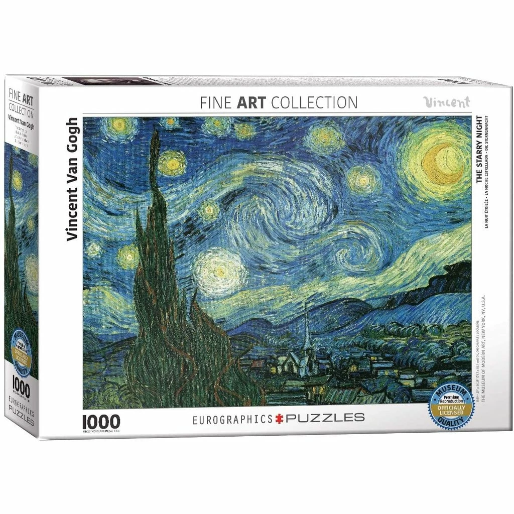 New 🎁 EUROGRAPHICS STARRY NIGHT VAN GOGH 2000 PIECE ⭐