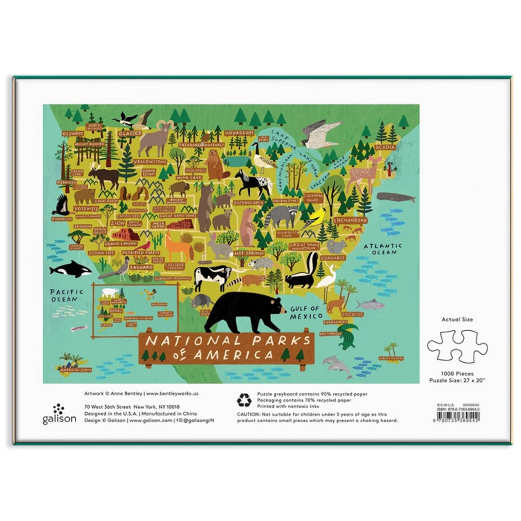 Coupon ๐ GALISON NATIONAL PARKS OF AMERICA 1000 PC PUZZLE ๐ - Image 4