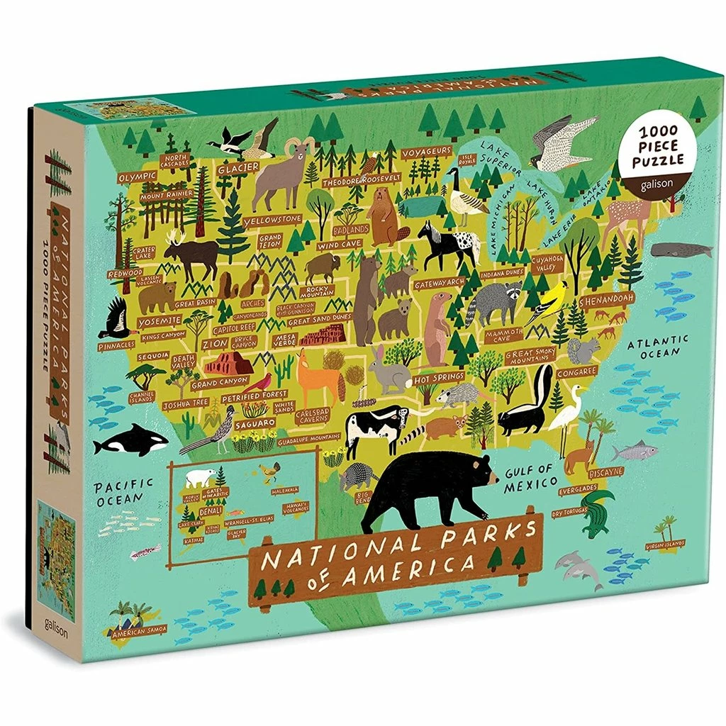 Coupon ๐ GALISON NATIONAL PARKS OF AMERICA 1000 PC PUZZLE ๐