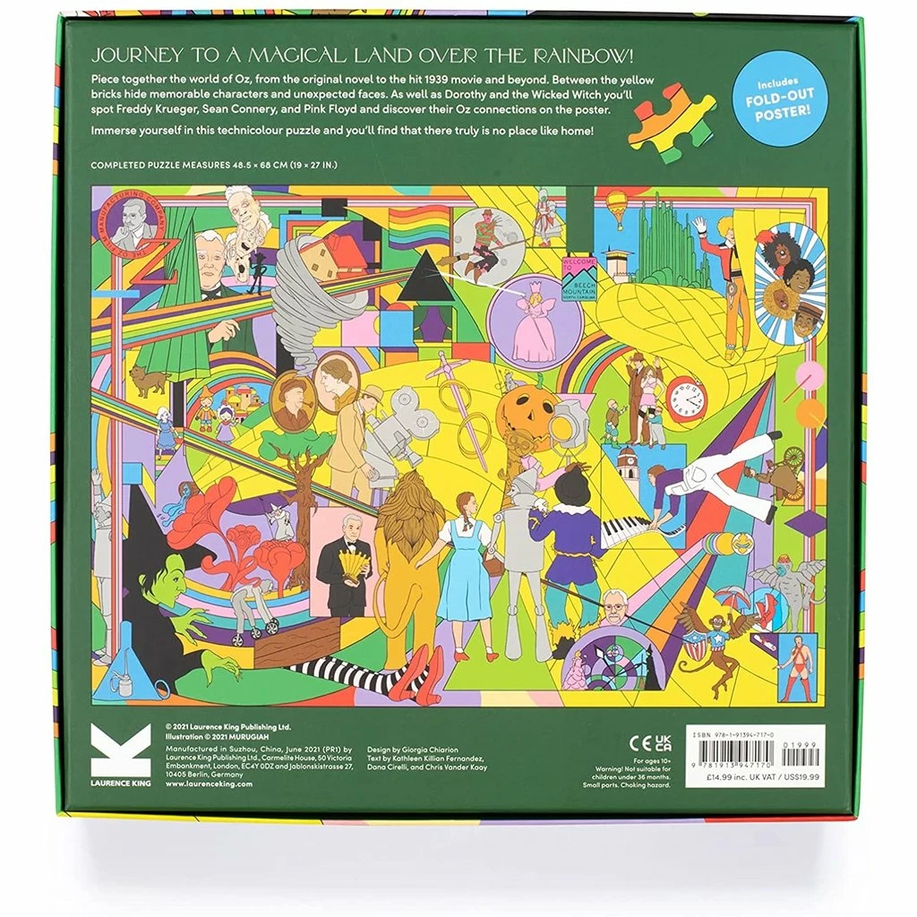 New ๐ LAURENCE KING PUBLISHING WONDERFUL WORLD OF OZ 1000PC PUZZLE ๐ - Image 5