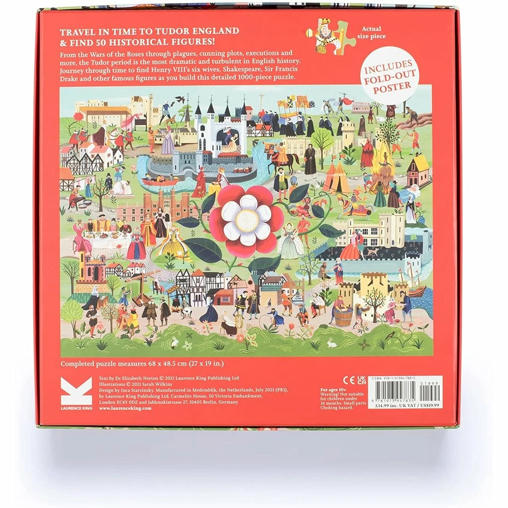 Hot Sale ๐ LAURENCE KING PUBLISHING WORLD OF THE TUDORS 1000 PC PUZZLE ๐ - Image 5
