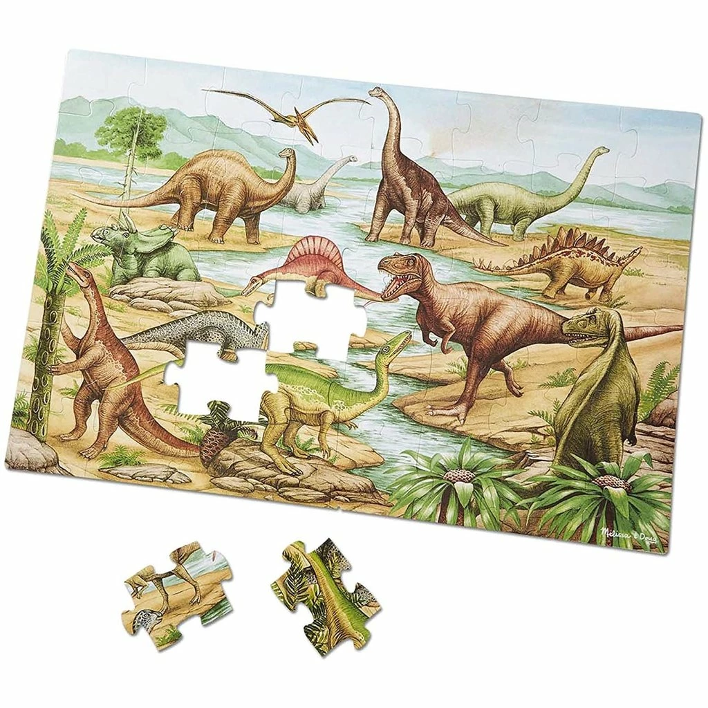Hot Sale ❤️ MELISSA AND DOUG DINOSAURS FLOOR PUZZLE (48 PIECE) 👍 - Image 7