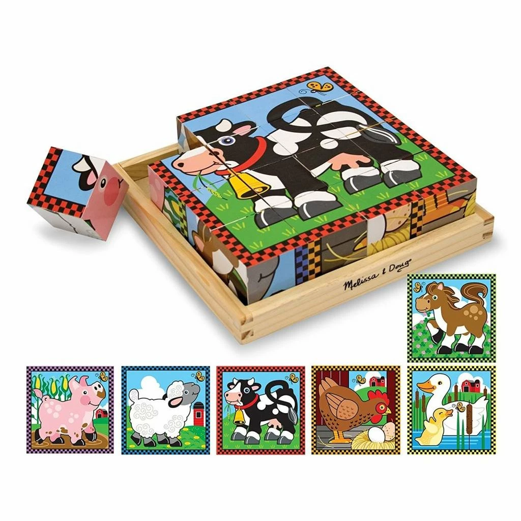 Top 10 ❤️ MELISSA AND DOUG FARM CUBE PUZZLE 🤩
