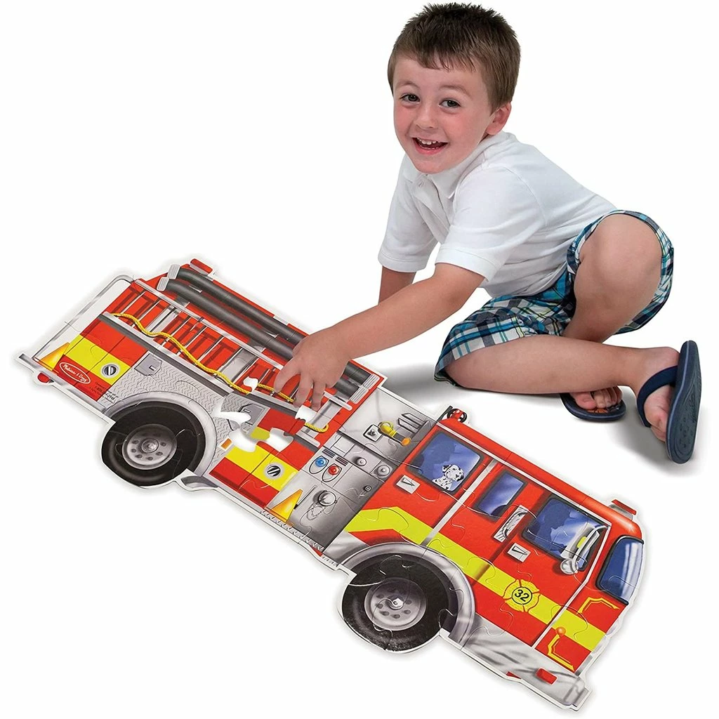 Best reviews of 🥰 MELISSA AND DOUG FIRE TRUCK 24 PIECE FLOOR PUZZLE 🤩