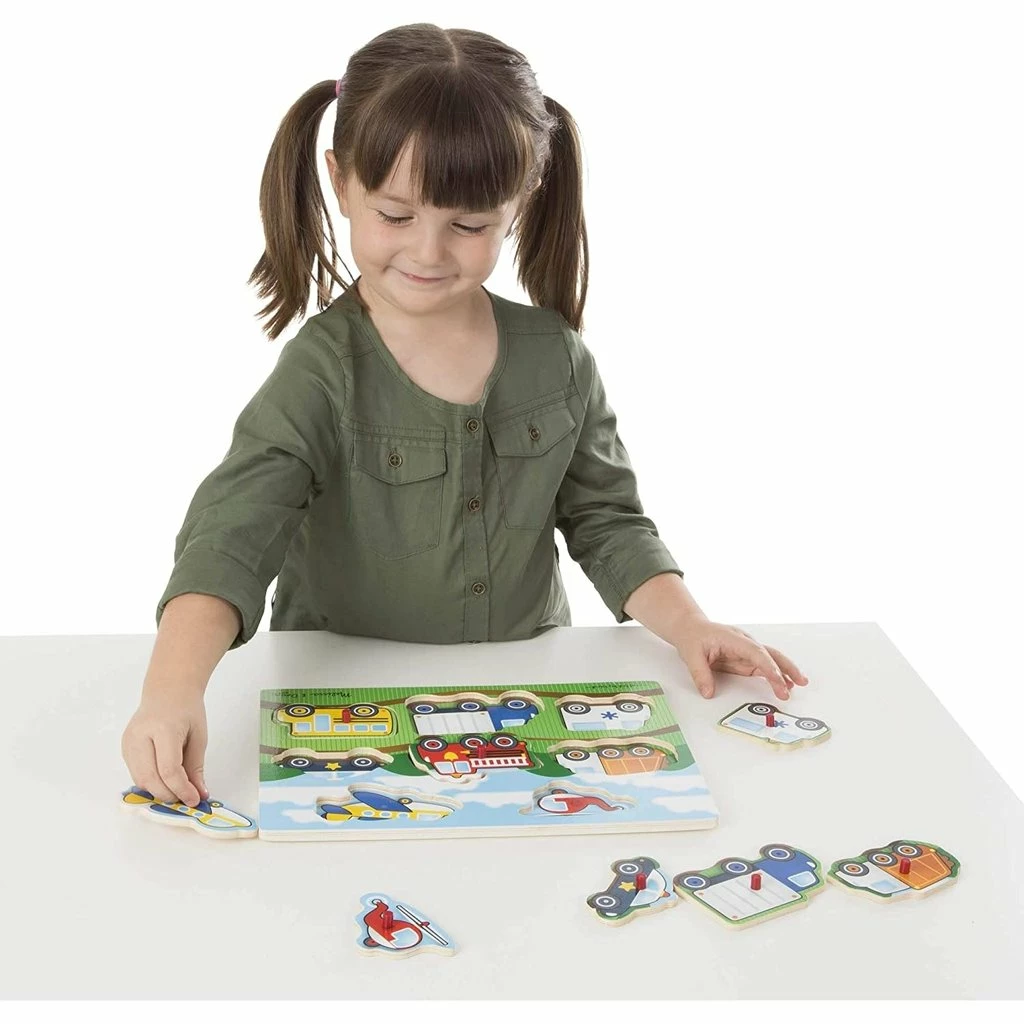 Budget ❤️ MELISSA AND DOUG PEG PUZZLE VEHICLES 🎉 - Image 2
