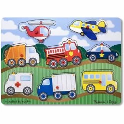 Budget ❤️ MELISSA AND DOUG PEG PUZZLE VEHICLES 🎉