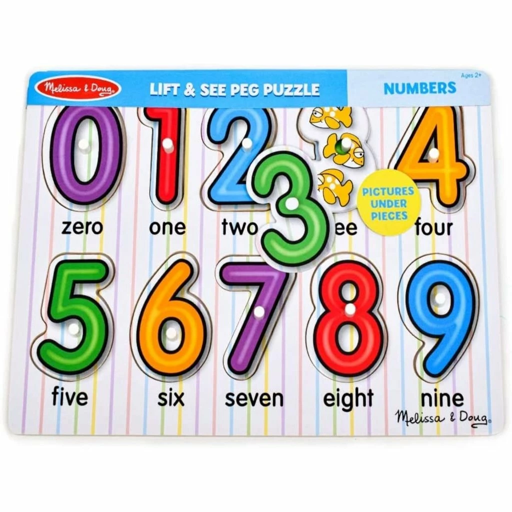 Cheapest ⭐ MELISSA AND DOUG SEE-INSIDE: NUMBER PEG PUZZLE 🔥 - Image 2