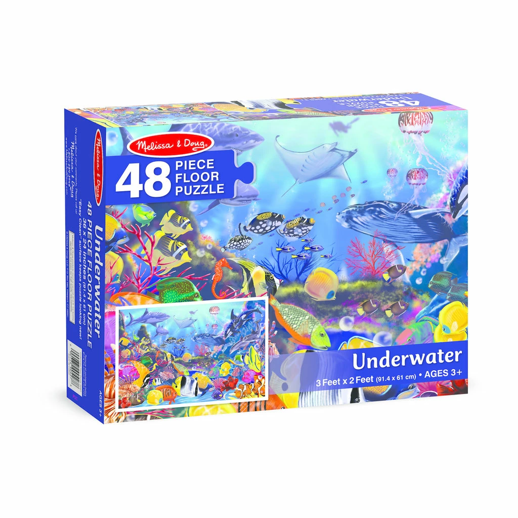 Best Pirce โ๏ธ MELISSA AND DOUG UNDERWATER 48 PIECE FLOOR PUZZLE ๐ - Image 2