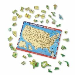 Budget ๐ MELISSA AND DOUG USA MAP SOUND PUZZLE ๐
