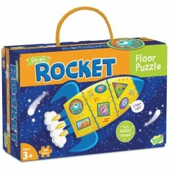Deals 🤩 PEACEABLE KINGDOM SHINY ROCKET 39 PIECE FLOOR PUZZLE 😀