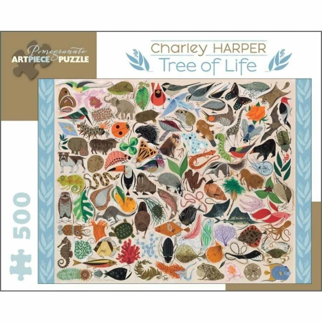 Hot Sale ๐ POMEGRANATE CHARLEY HARPER TREE OF LIFE 500 PIECE PUZZLE ๐