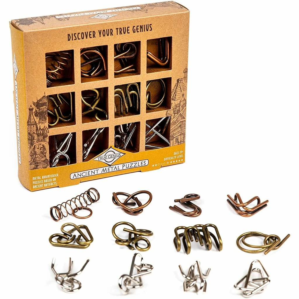 Wholesale 🔥 PROJECT GENIUS 12 ANCIENT METAL PUZZLES 🤩