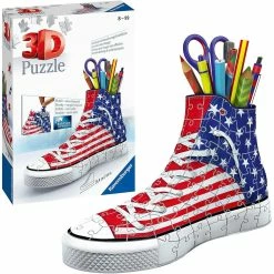 Top 10 🎉 RAVENSBURGER USA AMERICAN STYLE 👟 SNEAKER 108 PIECE 3D PUZZLE ✨