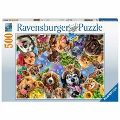 New 😉 RAVENSBURGER USA ANIMAL SELFIE 500 PIECE PUZZLE 😉
