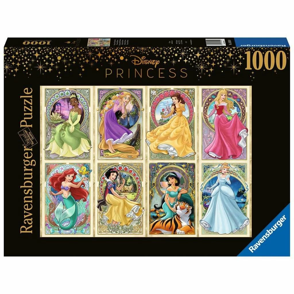 Brand new ๐ฅ RAVENSBURGER USA ART NOUVEAU PRINCESSES 1000 PIECE PUZZLE ๐