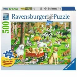 Outlet 🔥 RAVENSBURGER USA AT THE 🐶 DOG PARK 500 PIECE PUZZLE ⌛
