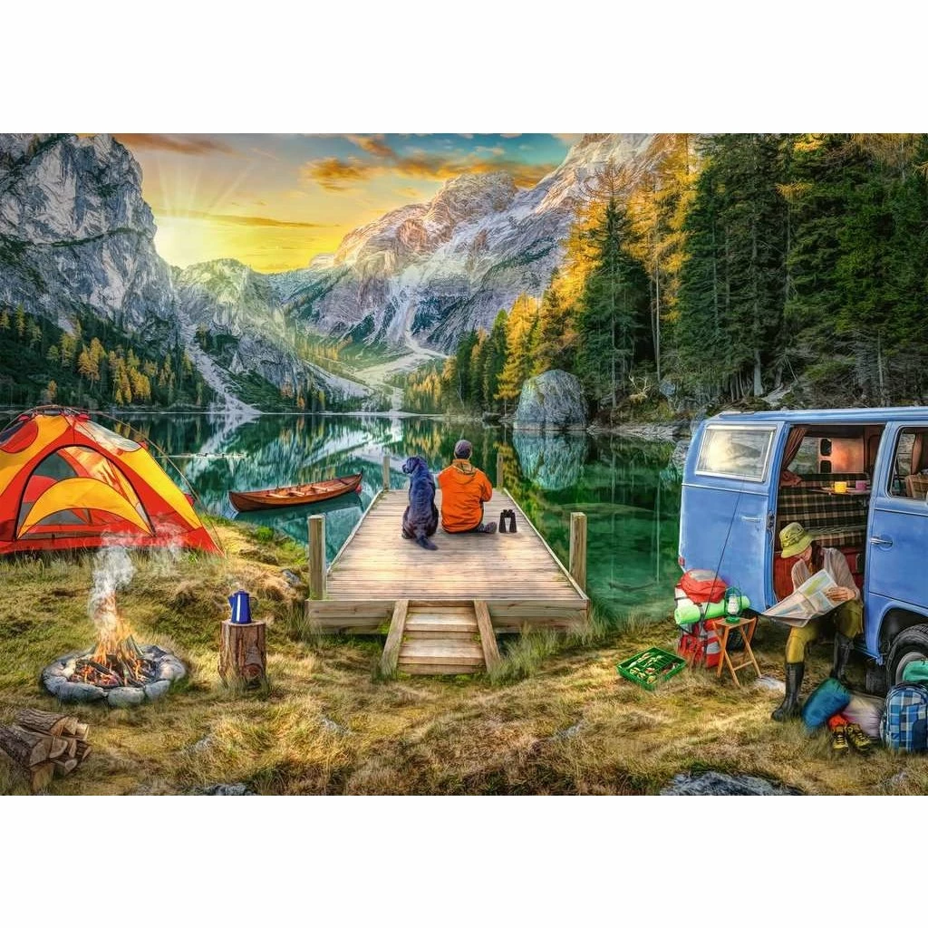 Deals 👏 RAVENSBURGER USA CALM CAMPSITE 1000 PIECE PUZZLE 🎁 - Image 2