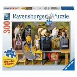 Discount 🔔 RAVENSBURGER USA CAT'S GOT MAIL 300 PIECE PUZZLE 😍