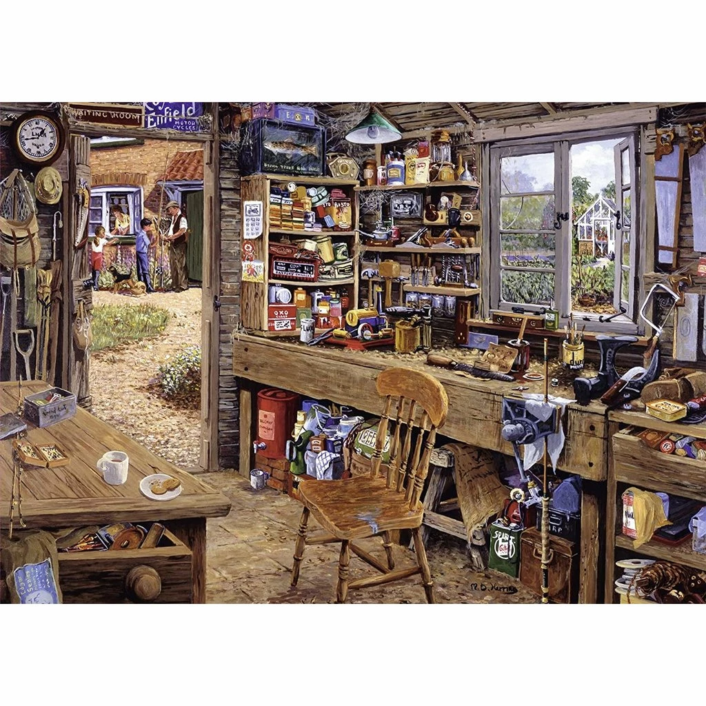 Cheapest โ๏ธ RAVENSBURGER USA DAD'S SHED 500 PIECE PUZZLE ๐ฅ - Image 2