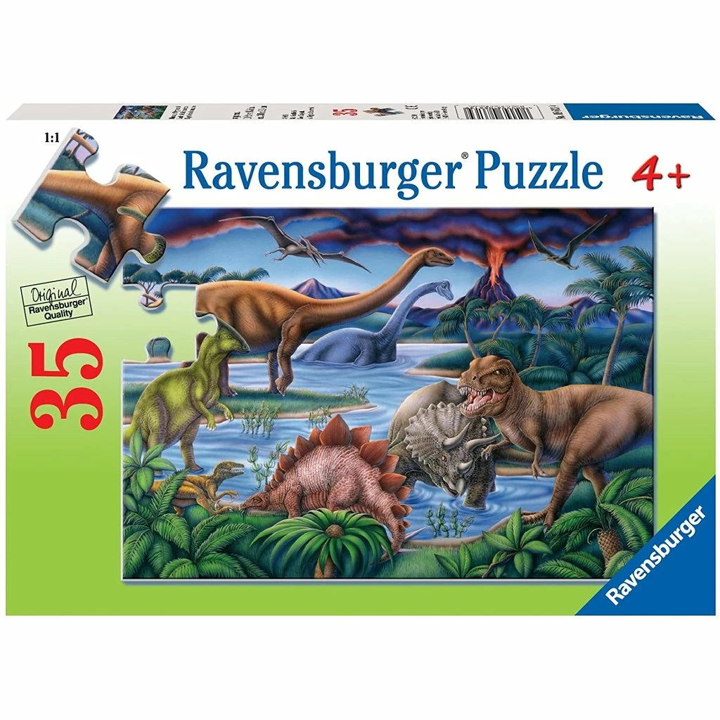 Top 10 😀 RAVENSBURGER USA DINOSAUR PLAYGROUND 35 PIECE PUZZLE 🥰 - Image 2