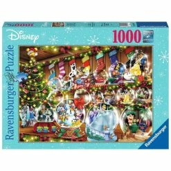 Best Sale ❤️ RAVENSBURGER USA DISNEY SNOW GLOBES 1000 PIECE PUZZLE ✨