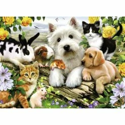 Best deal 🛒 RAVENSBURGER USA HAPPY ANIMAL BUDDIES 300 PIECE PUZZLE 🎉