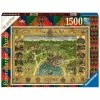 Hot Sale 🔔 RAVENSBURGER USA HARRY POTTER HOGWARTS MAP 1500 PIECE PUZZLE 🎁