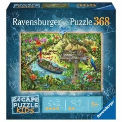 Cheap 🌟 RAVENSBURGER USA JUNGLE ESCAPE PUZZLE 368 PIECE PUZZLE 🥰