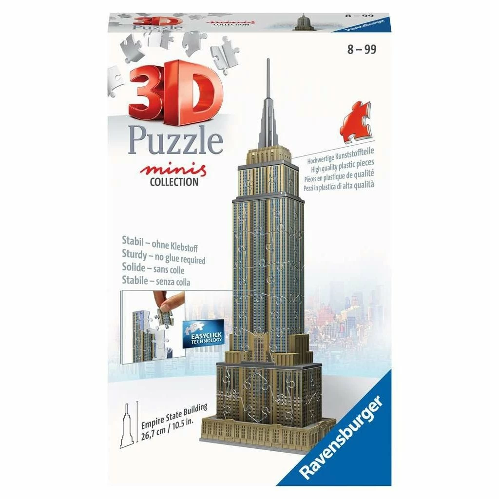 Top 10 ๐ RAVENSBURGER USA MINI EMPIRE STATE BUILDING 3-D 54 PIECE PUZZLE โค๏ธ