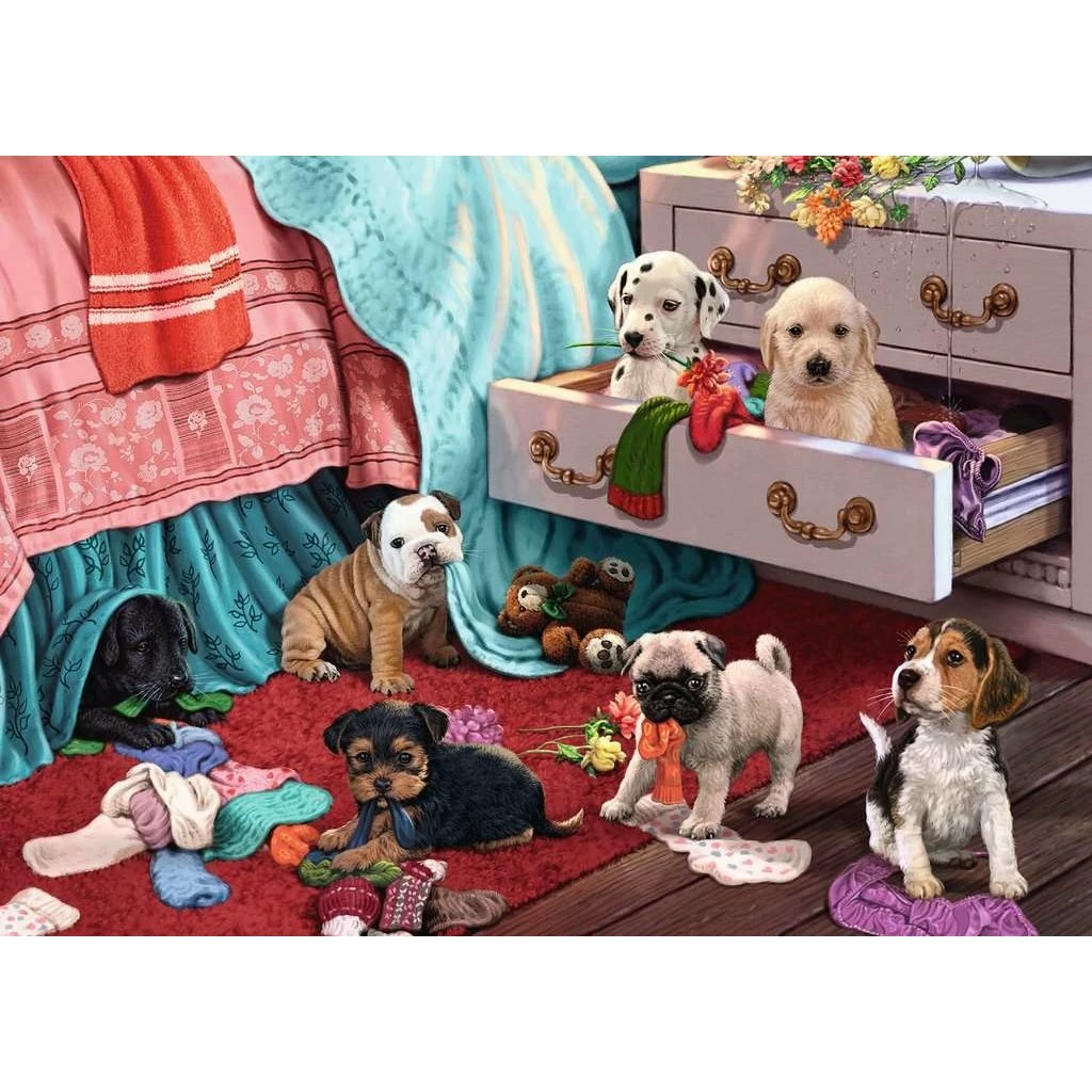 Deals ๐ RAVENSBURGER USA MISCHIEF MAKERS 300 PIECE PUZZLE ๐ - Image 2