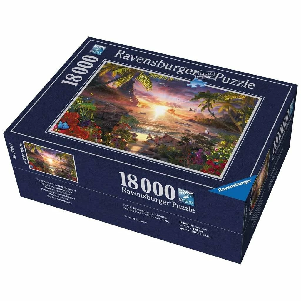 Deals 🤩 RAVENSBURGER USA PARADISE SUNSET 18000 PIECE PUZZLE ❤️ - Image 5