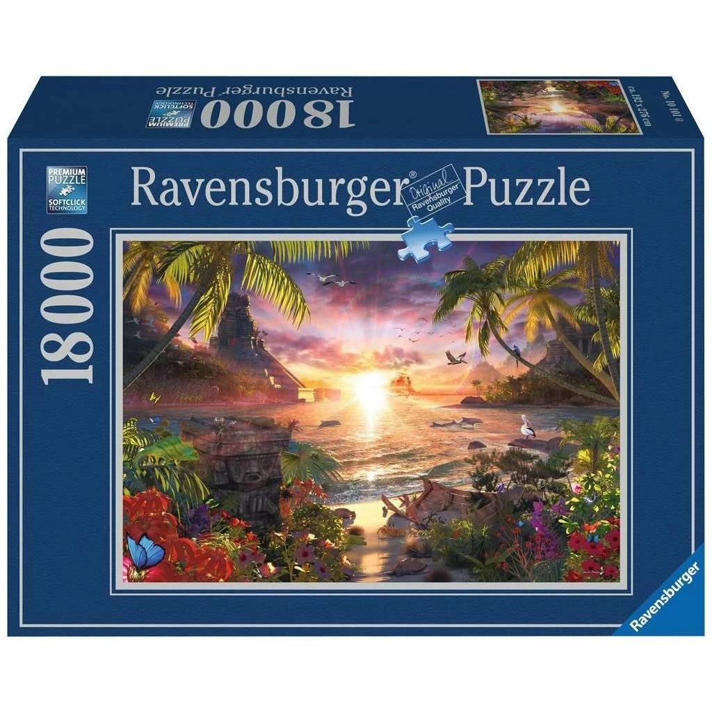 Deals 🤩 RAVENSBURGER USA PARADISE SUNSET 18000 PIECE PUZZLE ❤️