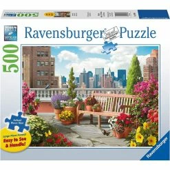 New 🎉 RAVENSBURGER USA ROOFTOP GARDEN 500 PIECE PUZZLE ⌛
