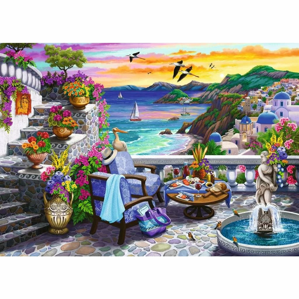 Top 10 😍 RAVENSBURGER USA SANTORINI SUNSET 300 PIECE PUZZLE 👏 - Image 2