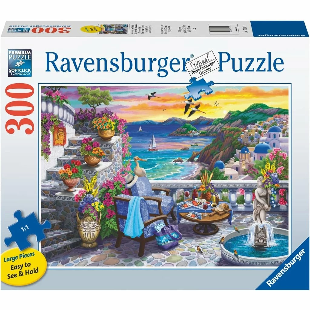 Top 10 😍 RAVENSBURGER USA SANTORINI SUNSET 300 PIECE PUZZLE 👏