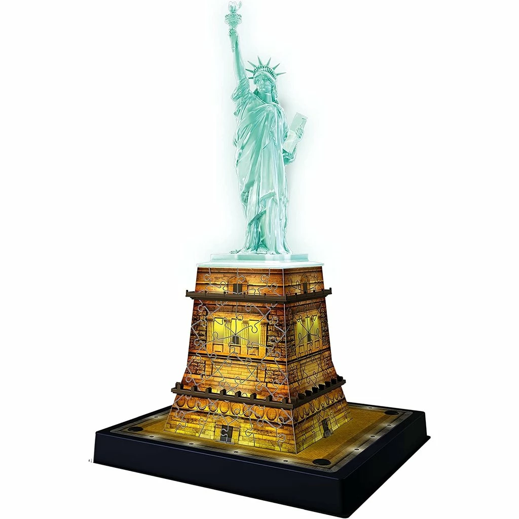 Discount โ๏ธ RAVENSBURGER USA STATUE OF LIBERTY NIGHT EDITION 3D PUZZLE ๐ - Image 2
